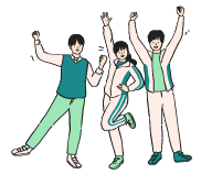 応援するイラスト